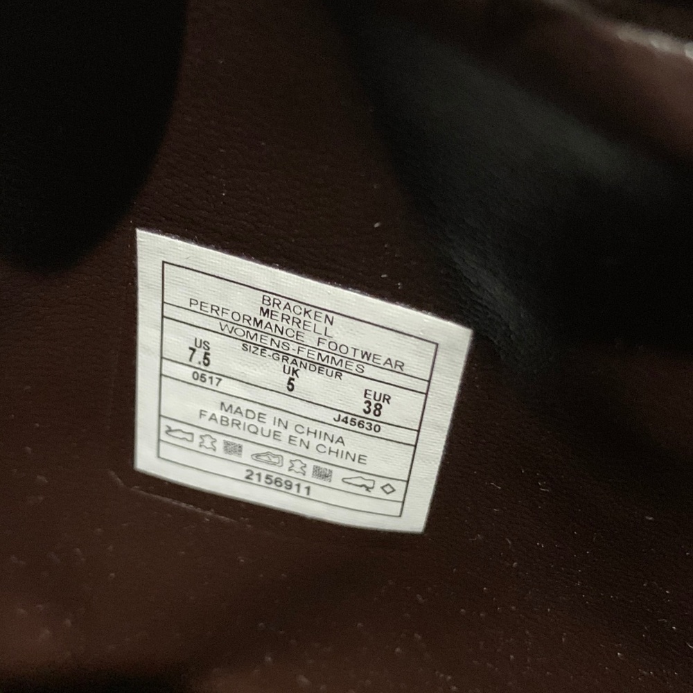 MERRELL Adaline Mid-Calf Boot Brown Leather 7.5 - Picture 5 of 7
